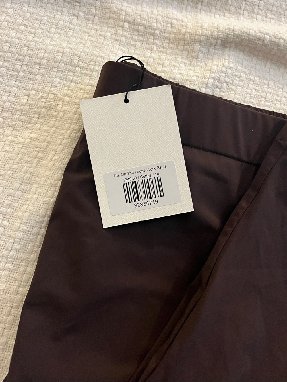 NWT RUTI Coffee “On The Loose Work Pants” - Picture 2 of 8